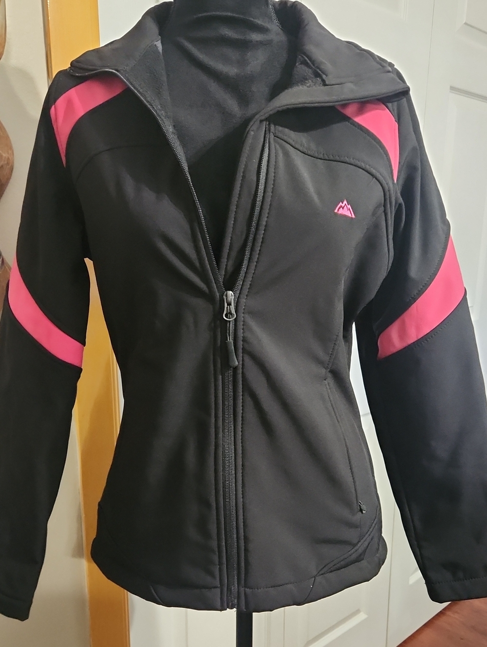 Snozu Black Performance Fleece -lined Jacket /Workout Jacket